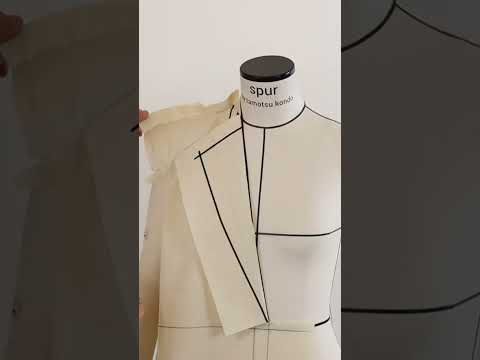 【Draping Long coat】 #shorts #draping #moulage