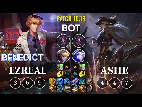 SB Benedict Ezreal vs Ashe Bot - KR Patch 10.16