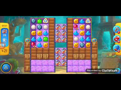 fishdom gameplay / level 6437 / It is like the ads? / thank you 피쉬돔 / 모바일 게임 / 중독성 있는 게임