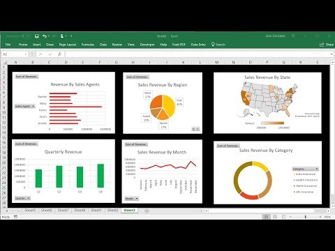 Intro to Pivot Tables, Charts, Interactive Excel Dashboards, & Slicers Video
