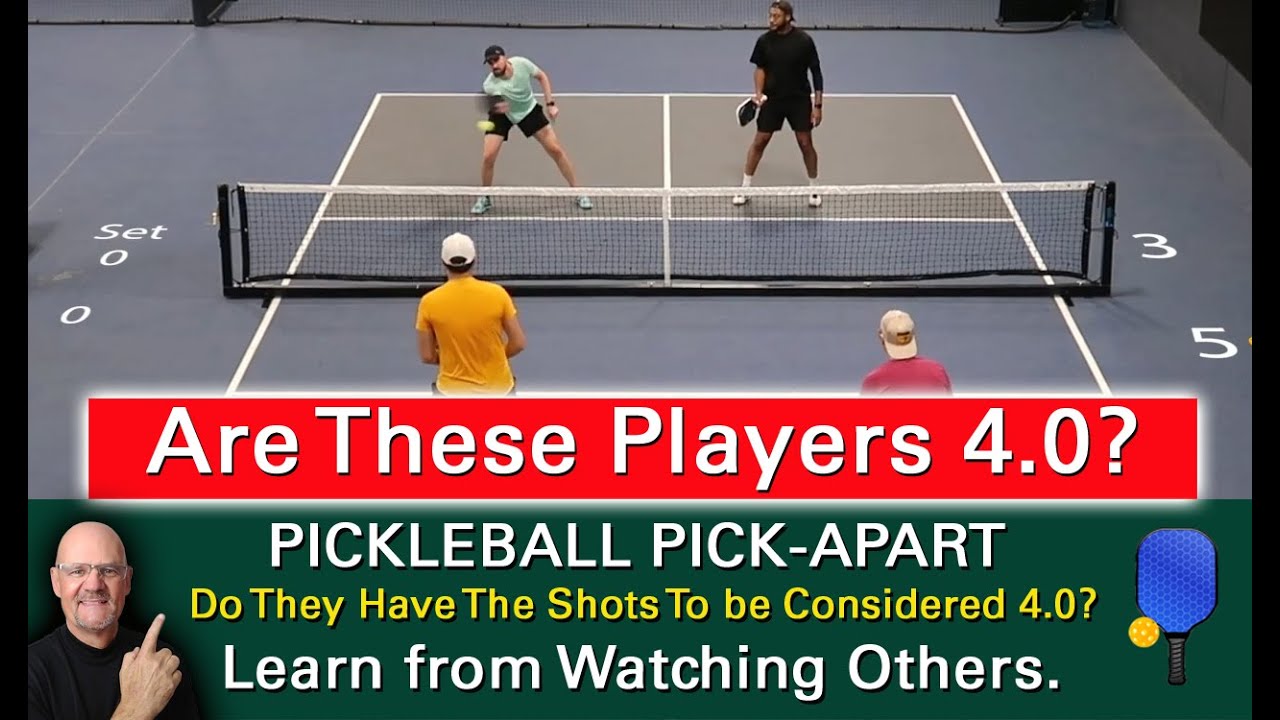 Pickleball!  Are These Players At The 4.0 Level?  Watch And Find Out!