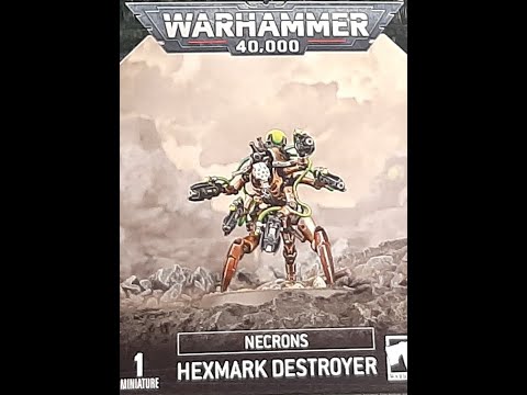 Lets Build EP 108 Necron  Hexmark Destroyer for Games of 40K