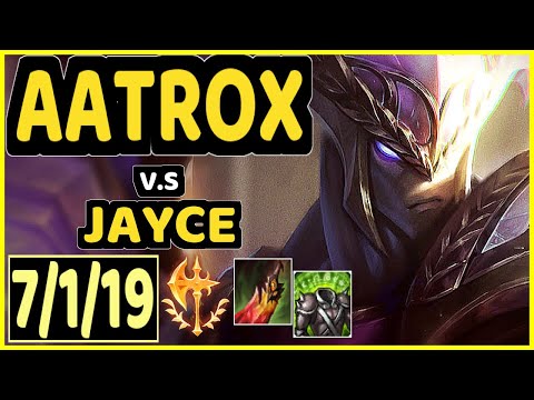 ALPHARI (AATROX) vs JAYCE - 7/1/19 KDA TOP CHALLENGER GAMEPLAY - EUW