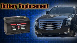 Battery replacement on a 2015-2020 Escalade.