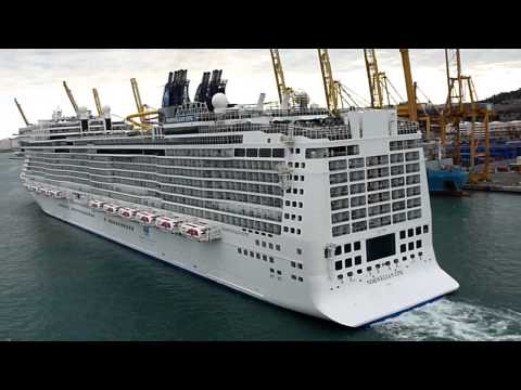 В порту Барселоны. В круиз