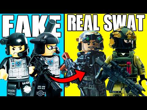 Fake VS Real LEGO SWAT Minifigures...