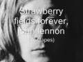 John lennon, strawberry fields forever (lost tapes ...