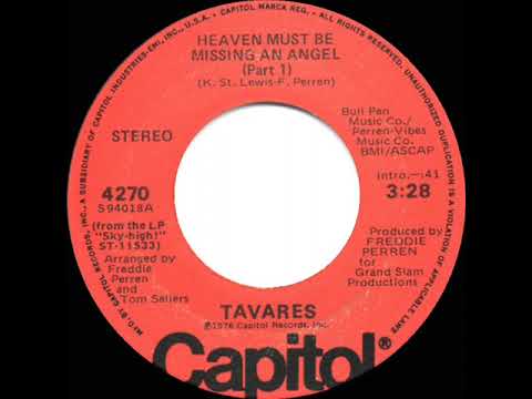 1976 HITS ARCHIVE: Heaven Must Be Missing An Angel (Part 1) - Tavares (stereo 45 single version)