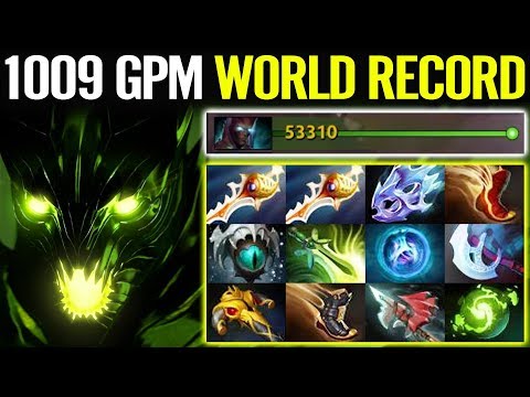 World Record FARM - WTF 1300 LH 1000 GPM with Terroblade Epic Pro Carry by Sneyking Dota 2 Gameplay
