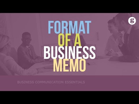 Format of a Business Memo