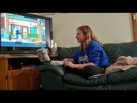 My daughter watching Jurassic Bark for the first time.