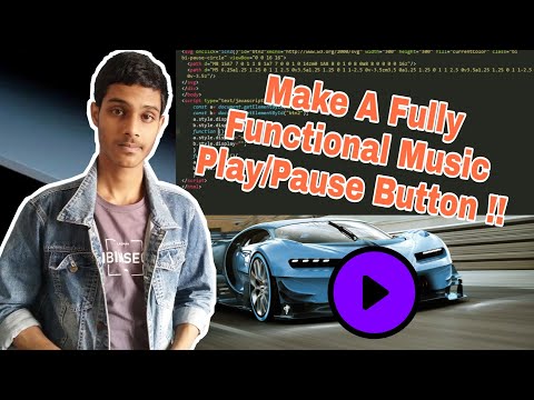 Make A Fully Functional Play Pause Button For Music Application Tutorial 4html Css And Java