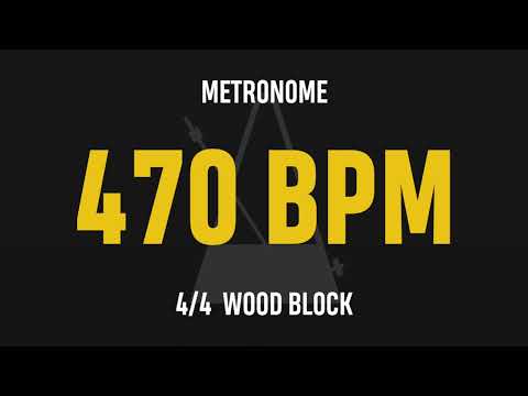 470 BPM 4/4 - Best Metronome (Sound : Wood block)