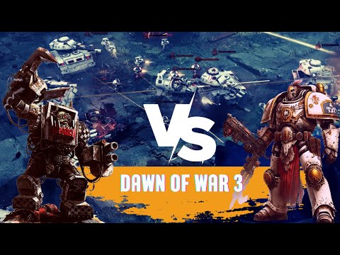 ORC vs White Scars 3vs3 - No Limid Mod - Dawn Of War 3 White ARMY