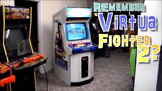 We found a Sega VIRTUA FIGHTER 2 Dedicated Arcade Machine! 90's CRT Goodness...