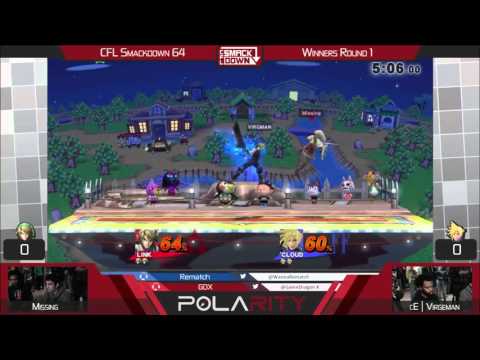 CFLS64 - Missing (Link) vs cE | Virgman (Cloud/Sheik) 1/2