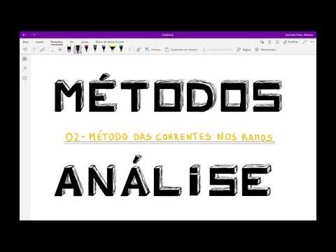 Métodos de Análise - Método das Correntes nos Ramos.