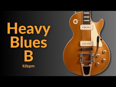Heavy Blues Groove Guitar Backing Track in B Major