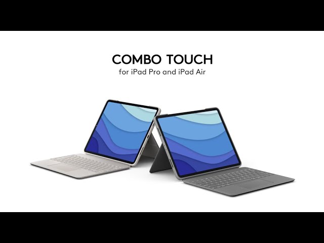 Custodia con tastiera Logitech Combo Touch per iPad Air 4 Gen 2020/5 Gen 2022 video