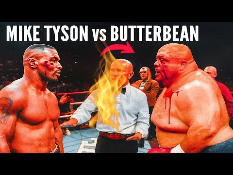 “Mike Tyson vs Butterbean Full Match | Rare Boxing Battle”