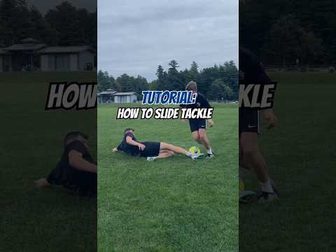 How To Slide Tackle #footballshorts #soccertraining #slidetackle #football #tutorial #soccertips