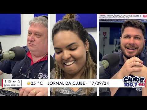 Jornal da Clube - 17/09/24 - Edição do Almoço