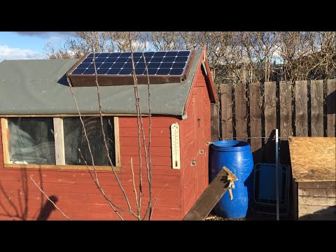 How to Install a 12 Volt Solar Panel on an Allotment Shed/Workshop
