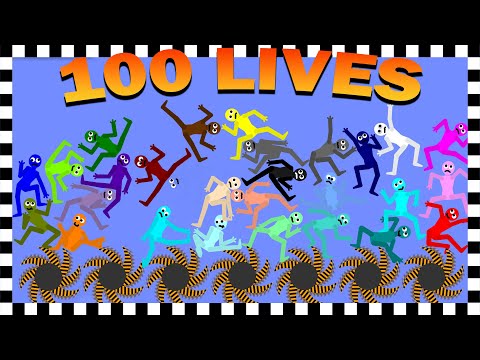 100 LIVES - Colour Stickmen Survival