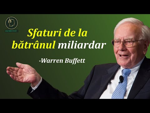 Warren Buffett - 9 sfaturi despre succes de la cel mai bogat om al planetei