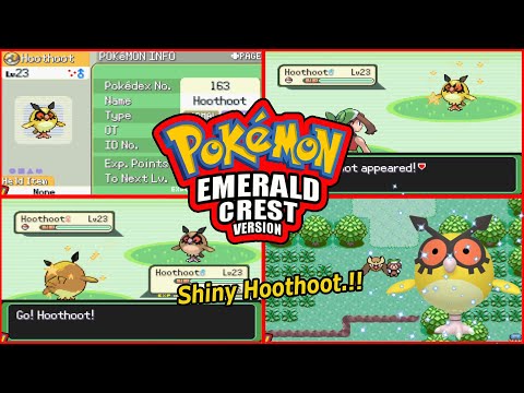 ✨Shiny Hoothoot After 169 Encounter✨ | Pokémon Emeral Crest GBA Rom Hack