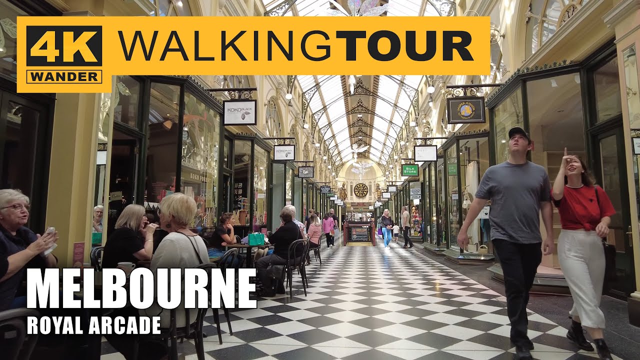 Embark on an immersive walking tour at Royal Arcade.