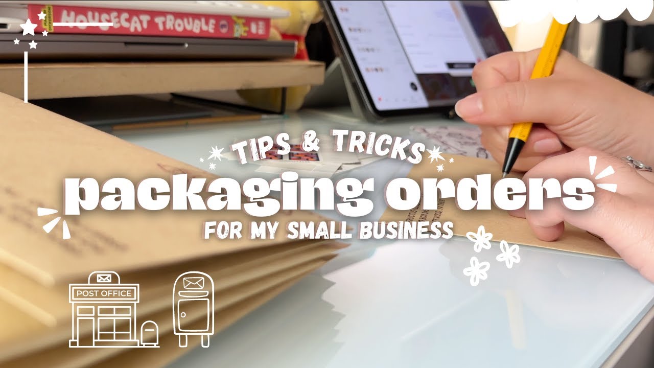How I Pack & Ship Orders From Home | Small Art Business Tips
