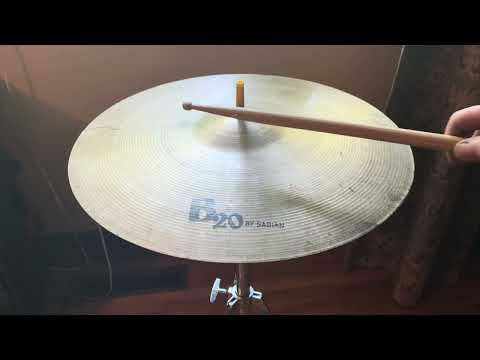 Restored Sabian 18” B20 Crash/Ride made in Italy 1982 - Traditional image 8
