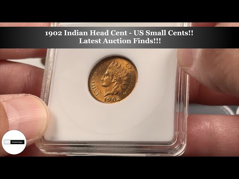 1902 Indian Head Cent - US Small Cents! Latest Auction Finds!!!