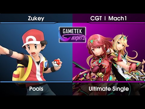 Gametek Night 2023.17 - Zukey (Pokemon Trainer) Vs. Mach1 (Pyra and Mythra,Pichu) SSBU Ultimate