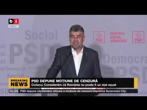 PSD, GATA SA RASTOARNE GUVERNUL CITU_Stiri B1_14 iunie 2021