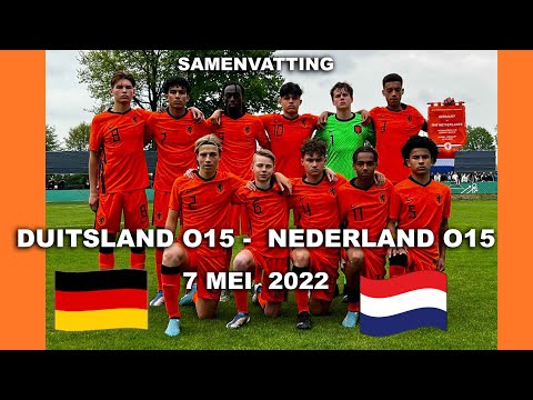 Samenvatting Duitsland O15 - Nederland O15 zaterdag 7 mei 2022