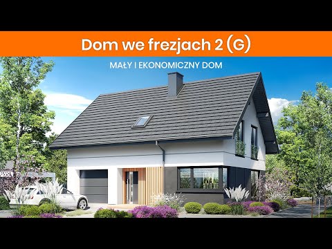 Dom we frezjach 2 (G) – Mały i ekonomiczny dom - ARCHON+ Projekty Domów