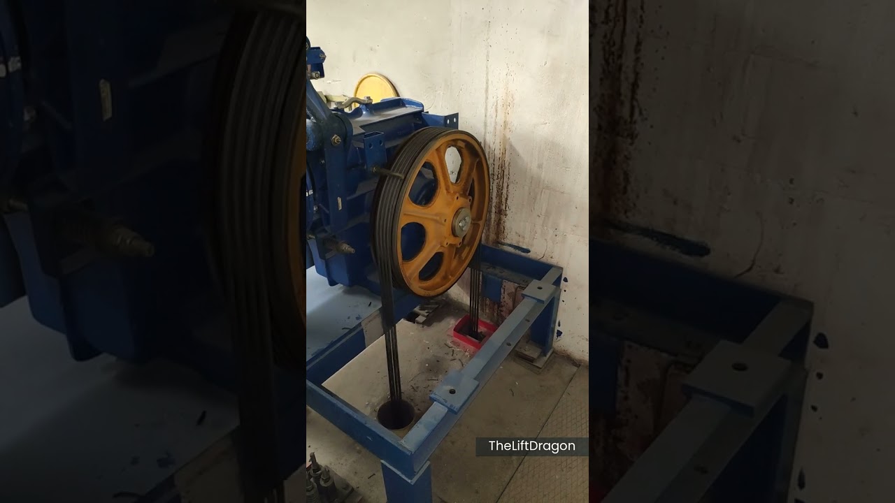 FAST HIGH-RISE OTIS LIFT! Motor Room and Shaft View