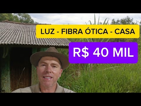 [1057] CHACRINHA EM SANTO ANTÔNIO DA PATRULHA COM LUZ FIBRA ÓTICA POÇO  CASA ANTIGA 1500M² R$ 40 MIL
