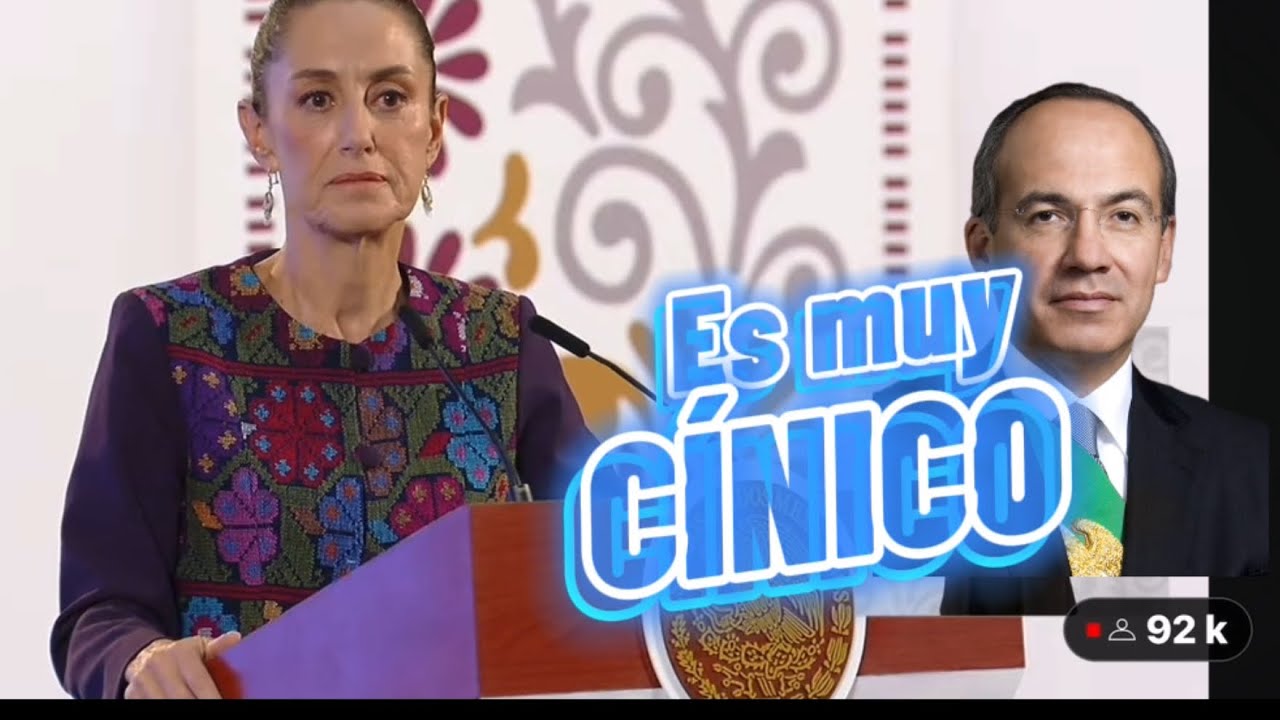 ¡Cínico! ¡Lo volvería a hacer! Sheinbaum arremete contra Calderón Puso a criminal y no se arrepiente