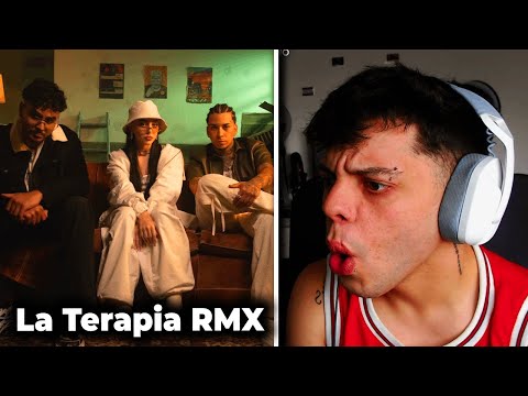 (REACCIÓN) Young Cister, Nicki Nicole, Alvaro Diaz - LA TERAPIA Remix (Video Oficial)