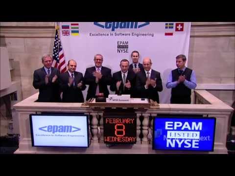 EPAM Systems celebrates IPO and rings the NYSE Opening Bell