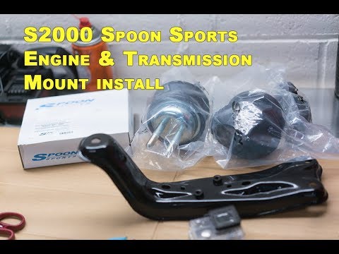 S2000 Spoon Engine and Transmission mount install