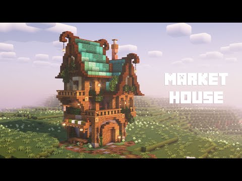 Minecraft | How to Build a House Market (Fantasy House)
