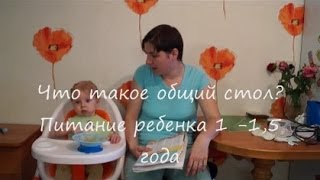 Смотреть онлайн Как приучить ребенка к общему столу в 1,5 года