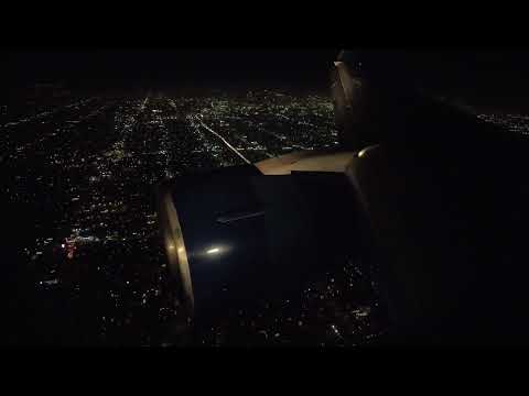 Landing at LAX at Night on a Delta Boeing 767-300 - 4K - With Air Traffic Control Audio