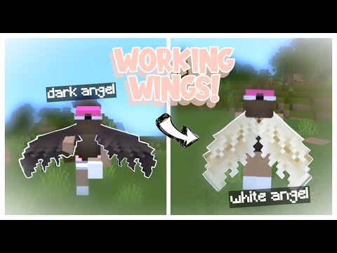 SimplyMiPrii - How To Use WINGS In Minecraft PE! 👼 [super angelic!] MCPE Addon Review