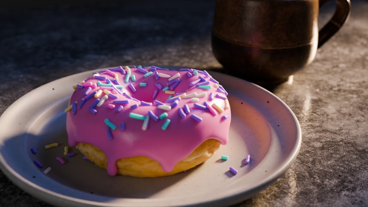 The Basics of Lighting and Rendering in Blender (Donut Finale)