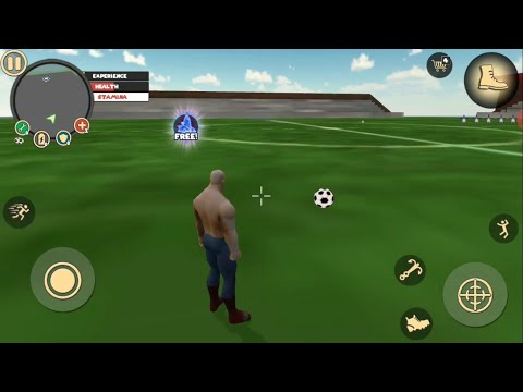 Rope hero vice town To play a football in football ground  Android Gameplay HD